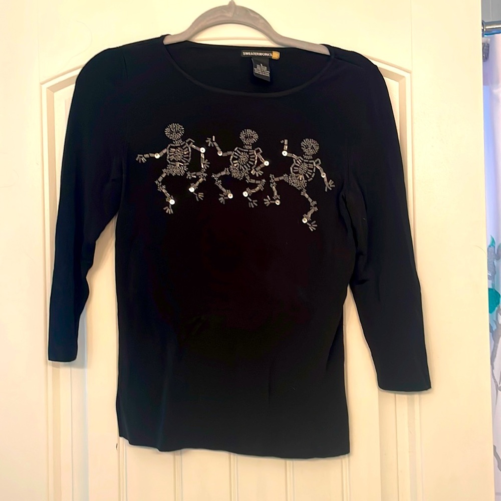 Sweaterworks Halloween knit top